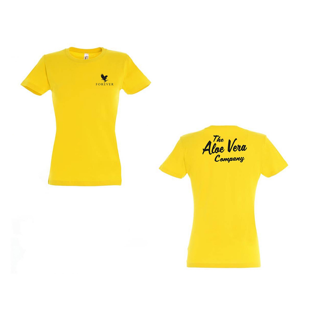 Póló The Aloe Vera Company - sárga - női